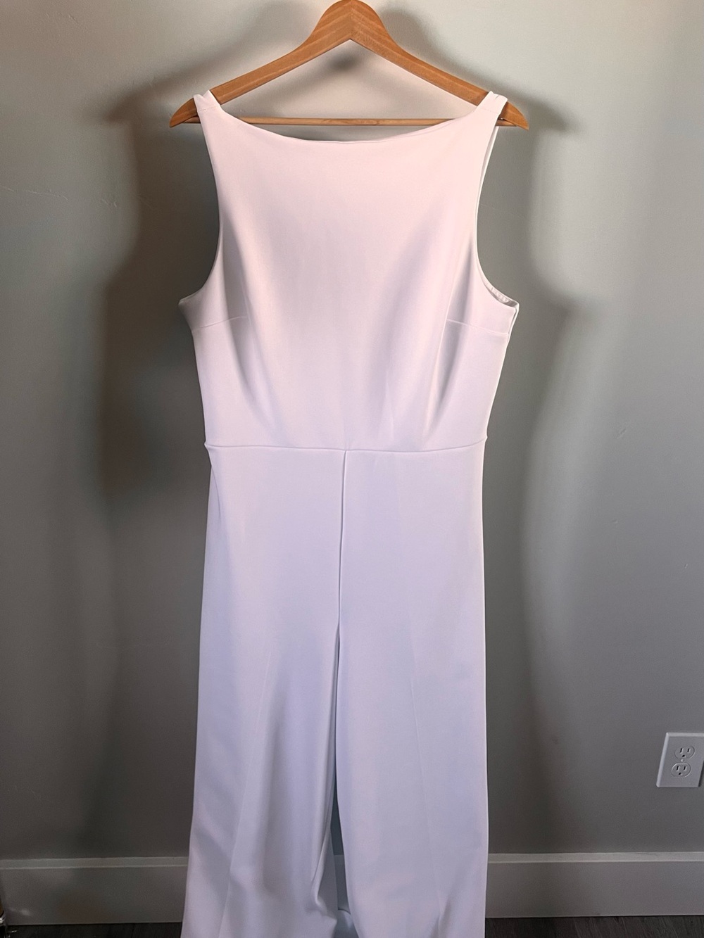 Abercrombie White Sleeveless Jumpsuit